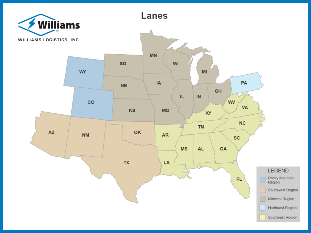 William's Logistics Coverage Map-2