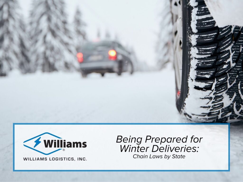 Being Prepared for Winter Deliveries: Chain Laws by State